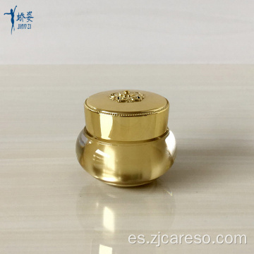 Tarro de acrílico vacío de oro pequeño de 5g 10g